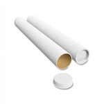 White Cardboard Poster Storage Tubes Document Storage Paper Shopping Tubes 