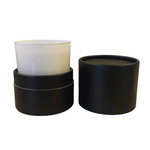 Black Cylinder Candle Tube Packaging Bronzing Cardboard Box For Candle Packaging