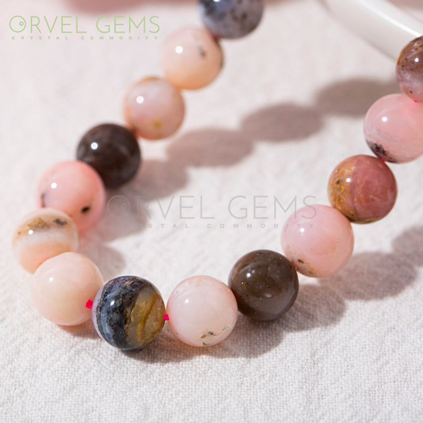 AB Grade 9mm Peruvian Pink Opal Round Bead Strand - Untreated Natural  Healing Stones, Crystal Beads Wholesale, Jewelry Materials