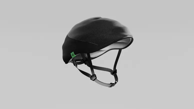 bike inflatable helmet Airnoggin Hövding - The Airbag For