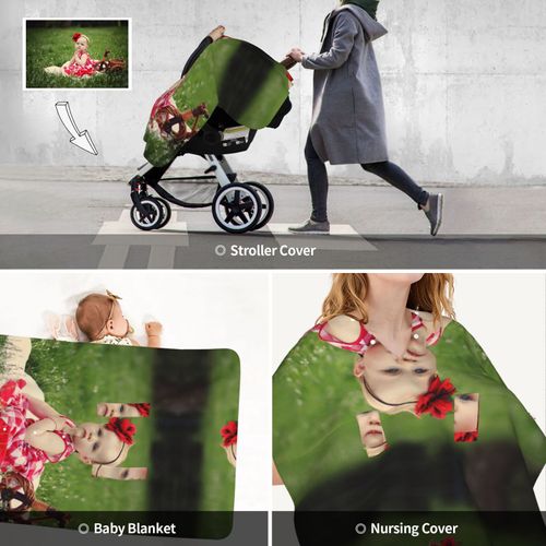 Soft and Breathable Custom Baby Stroller Nursing Cover