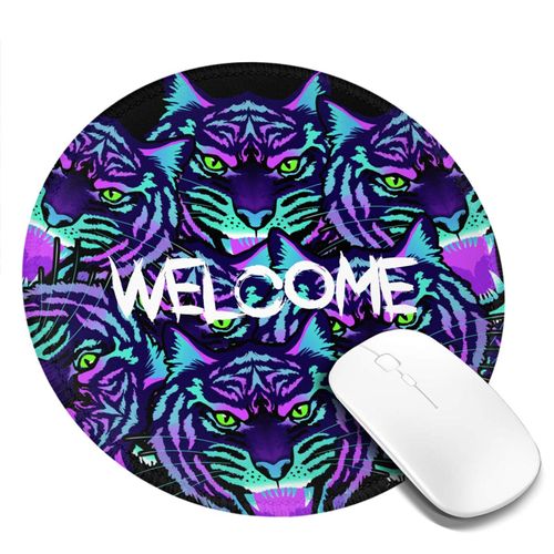 Ergonomic Design Round Mouse Pad with Soft Cushioning