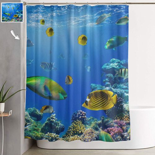 Custom Waterproof Custom Shower Curtain and Liner Set - Keep Your Bathroom Dry and Stylish