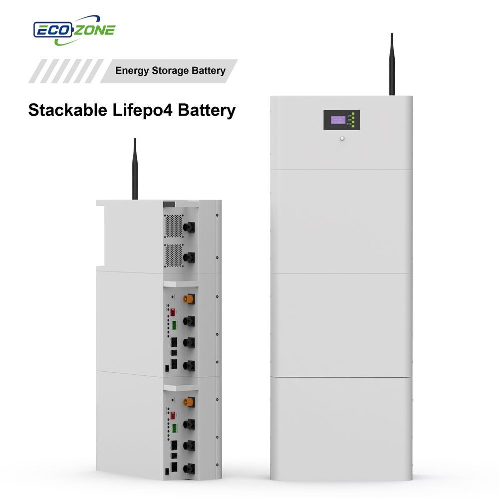 Stacked solar energy storage system lithium battery and inverter all in one
