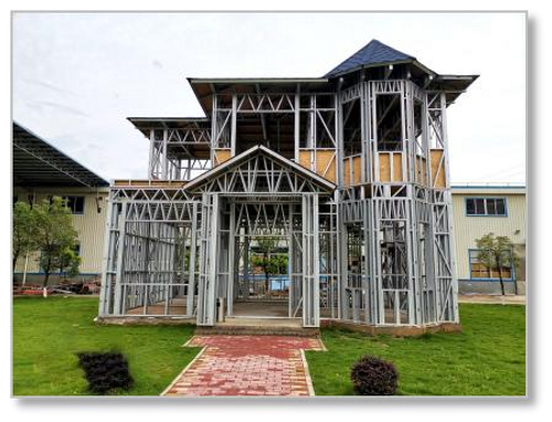 villa steel structure prefab villa modern design hotel light weight gauge steel frame villa