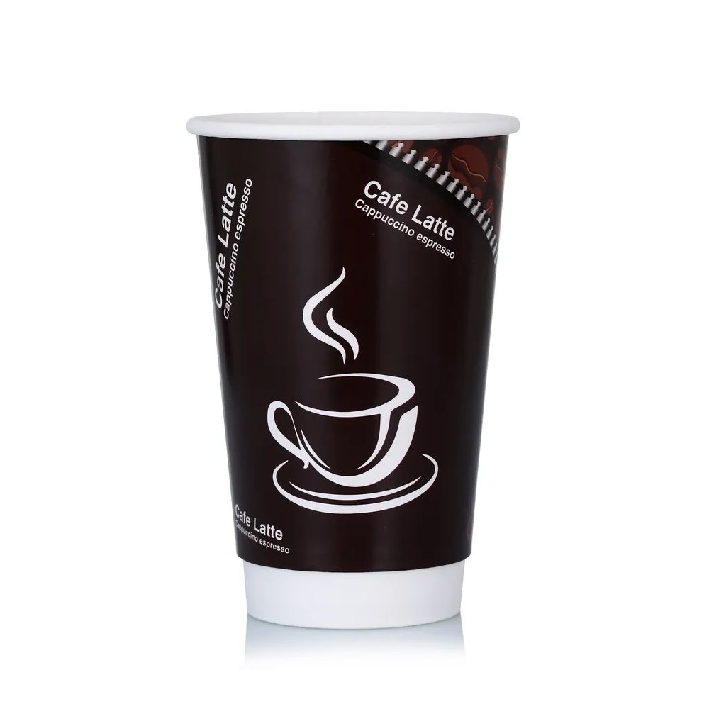 Custom Printing Disposable Double Wall Coffee Cups