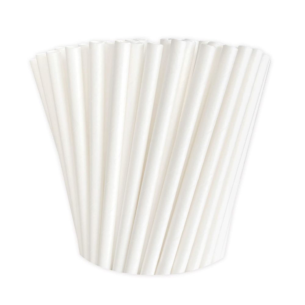 Biodegradable White Paper Straws