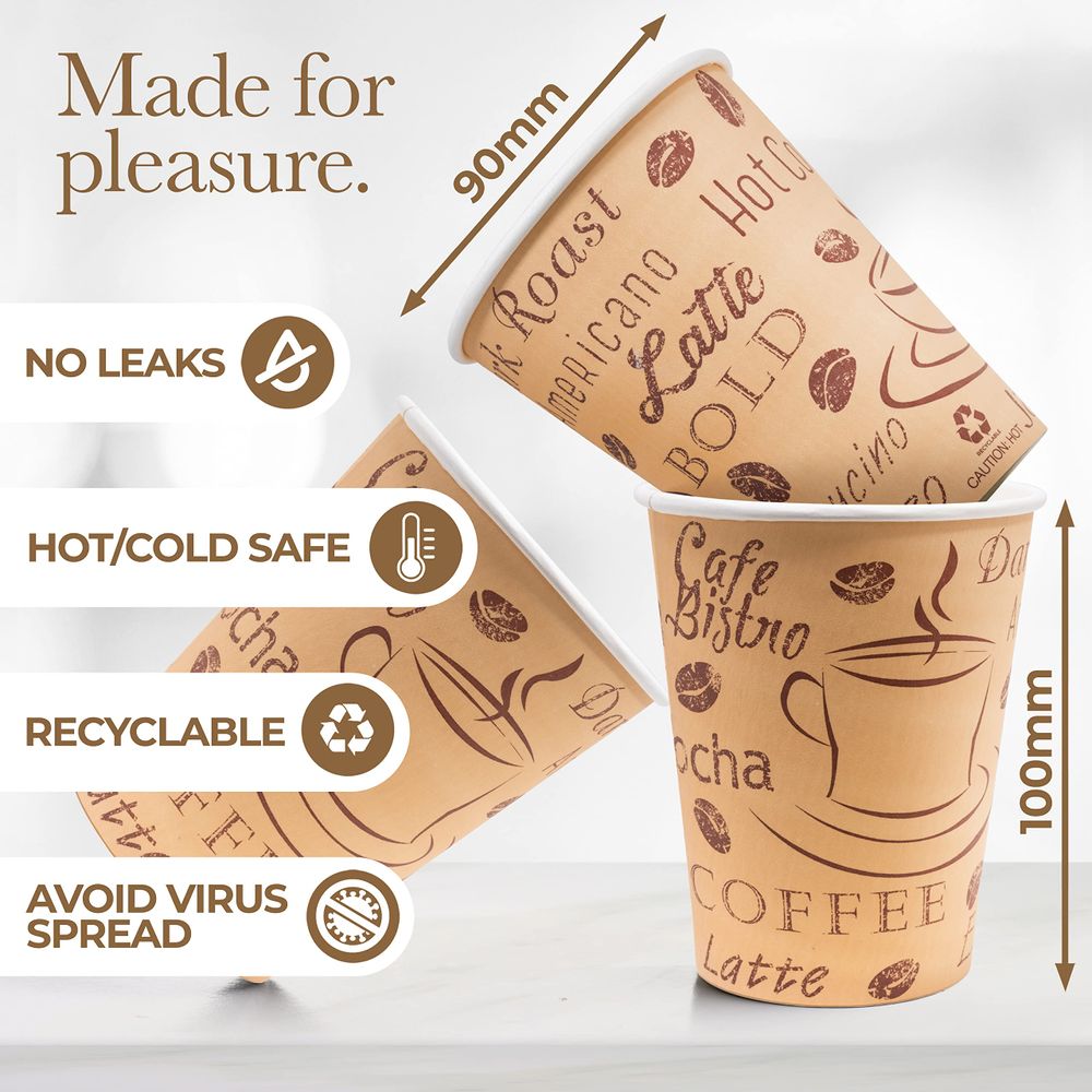 Paper Coffee Cups for Hot & Cold Beverages