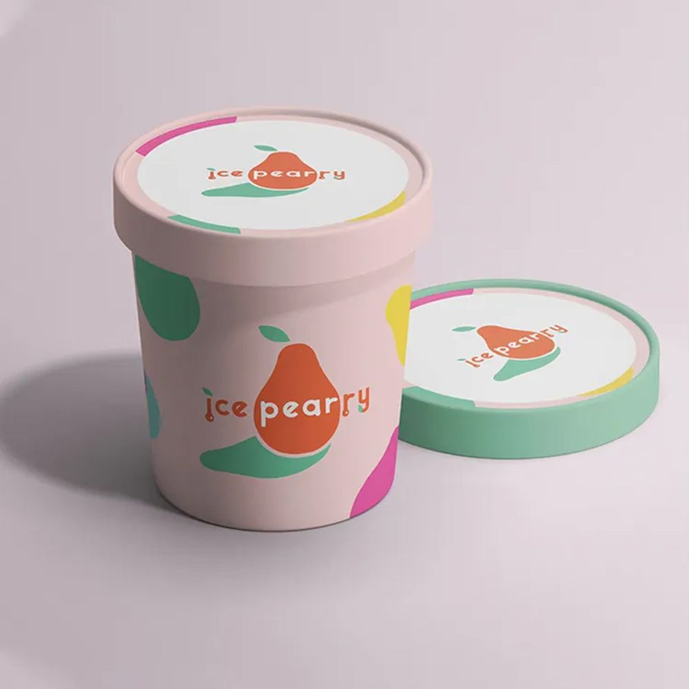 Biodegradable Frozen Yogurt Ice Cream Food Container