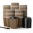 12 Oz Paper Insulated Ripple Wall Coffee Cups With Lids & Straws （Brown）