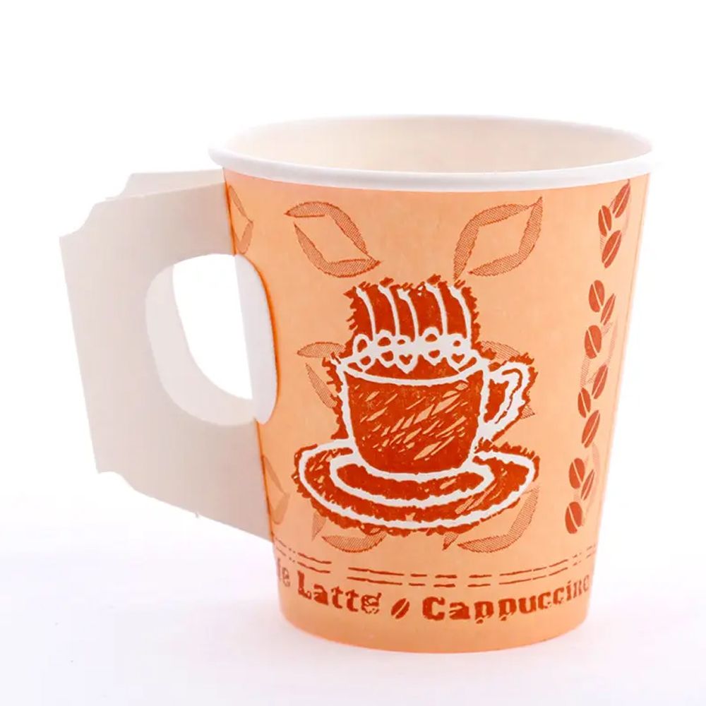 Customized Single Wall Disposable Coffee Cups