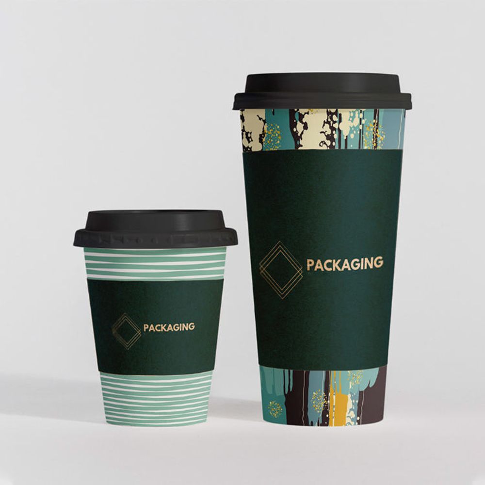 Custom Personalized Paper Coffee Mugs