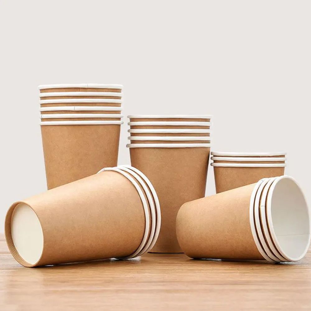 Customized Single Wall Craft Paper Coffee Cups