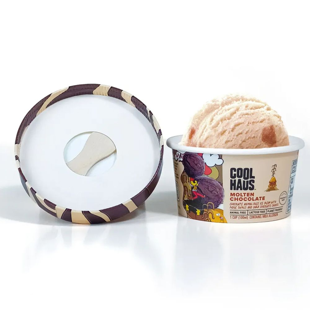 Disposable Ice Cream Packaging Cups with Lid and Spoon