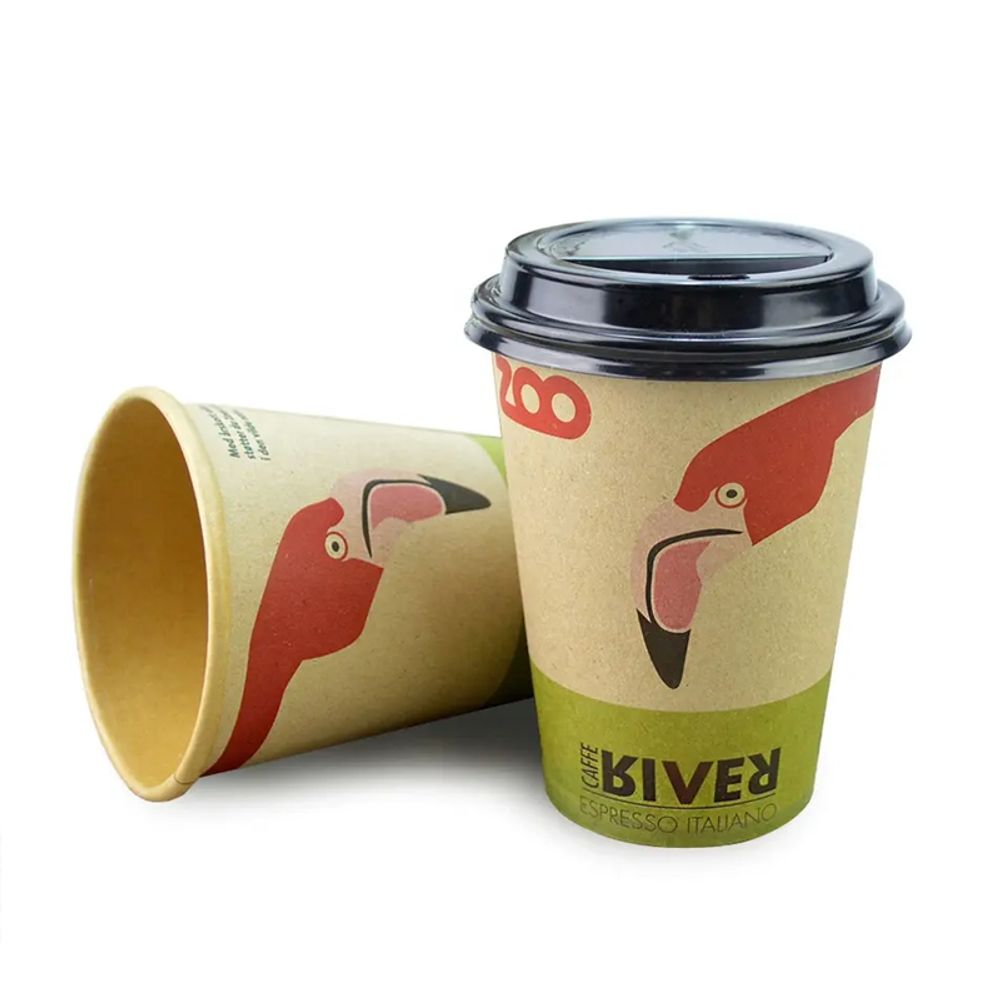 Disposable Custom Logo Coffee Cups With Lids