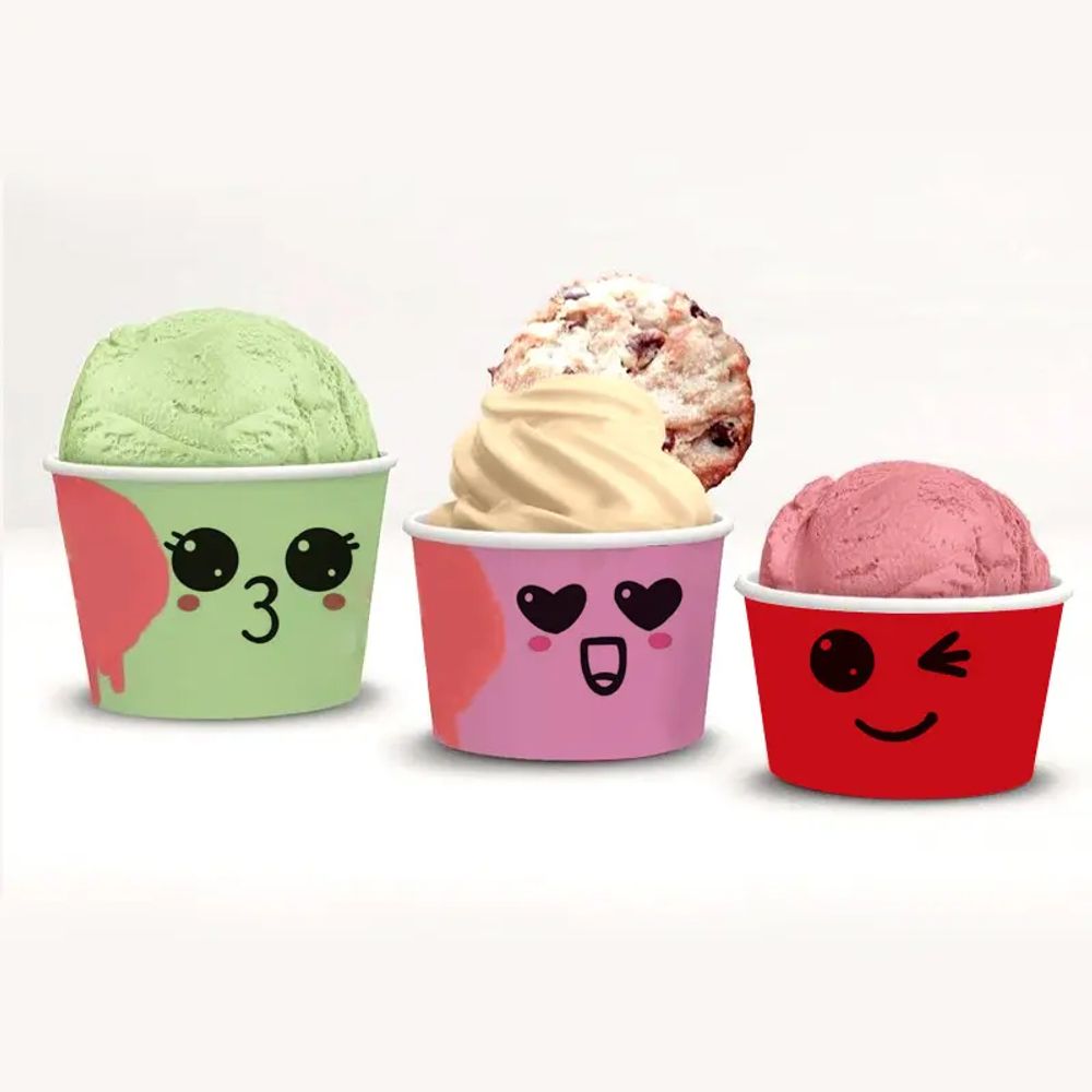 Customized Food Grade Takeaway Ice Cream Paper Cups