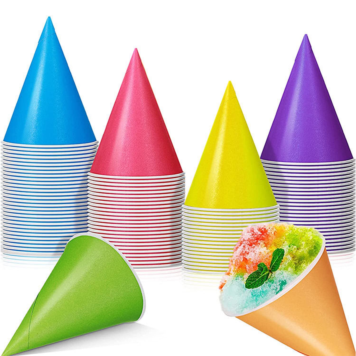 Wholesale Disposable Eco Friendly Snow Cone Paper Cups Biodegradable