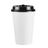 8 Oz Single Wall Coffee Paper Cup with Lids (White)