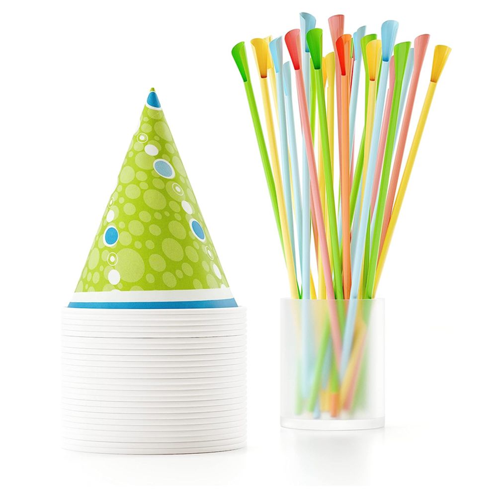 Shaved Ice Cups and Straws