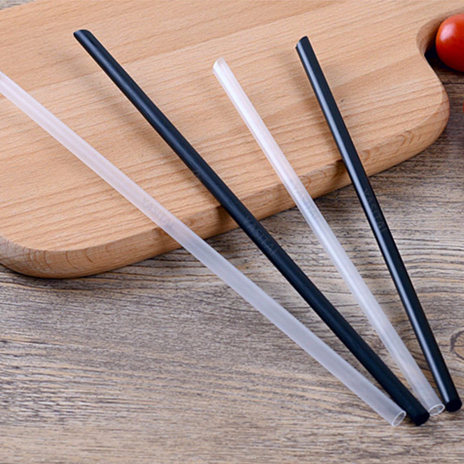 190mm Polylactic Acid Material Bubble Tea Straight Straw Degradable