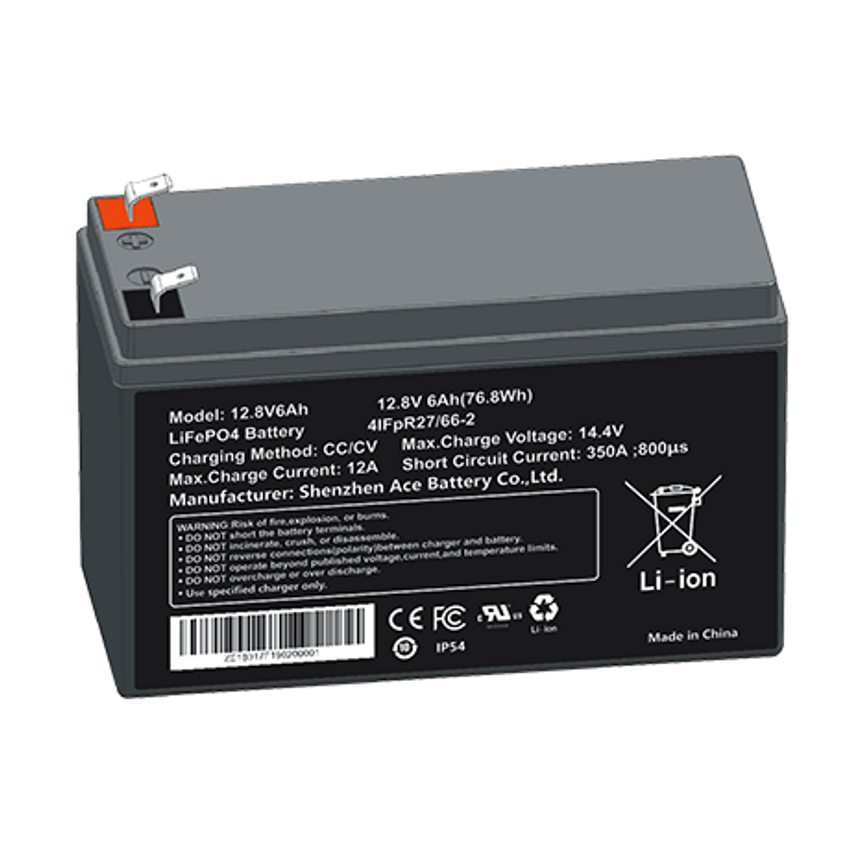 12.8V Server Rack Battery Ups Lithium ion Battery ACE Battery