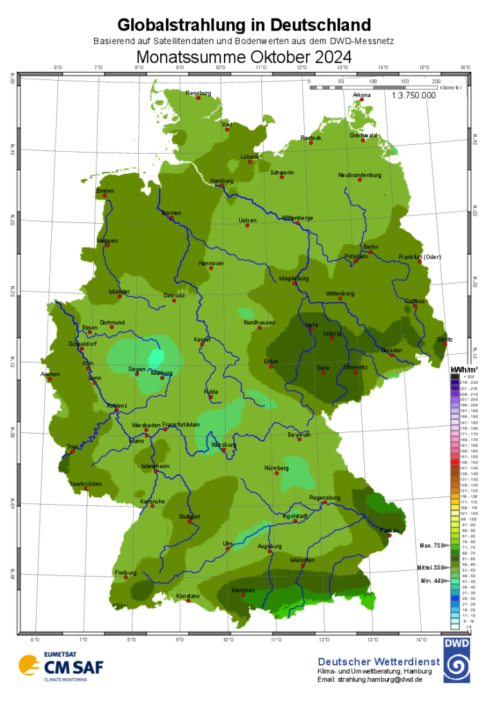 A Peek at Germany's October 2024 Solar Radiation