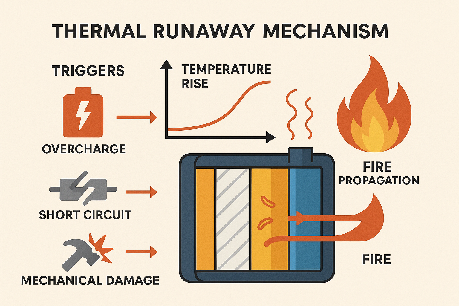 Thermal runaway mechanism in lithium-ion batteries