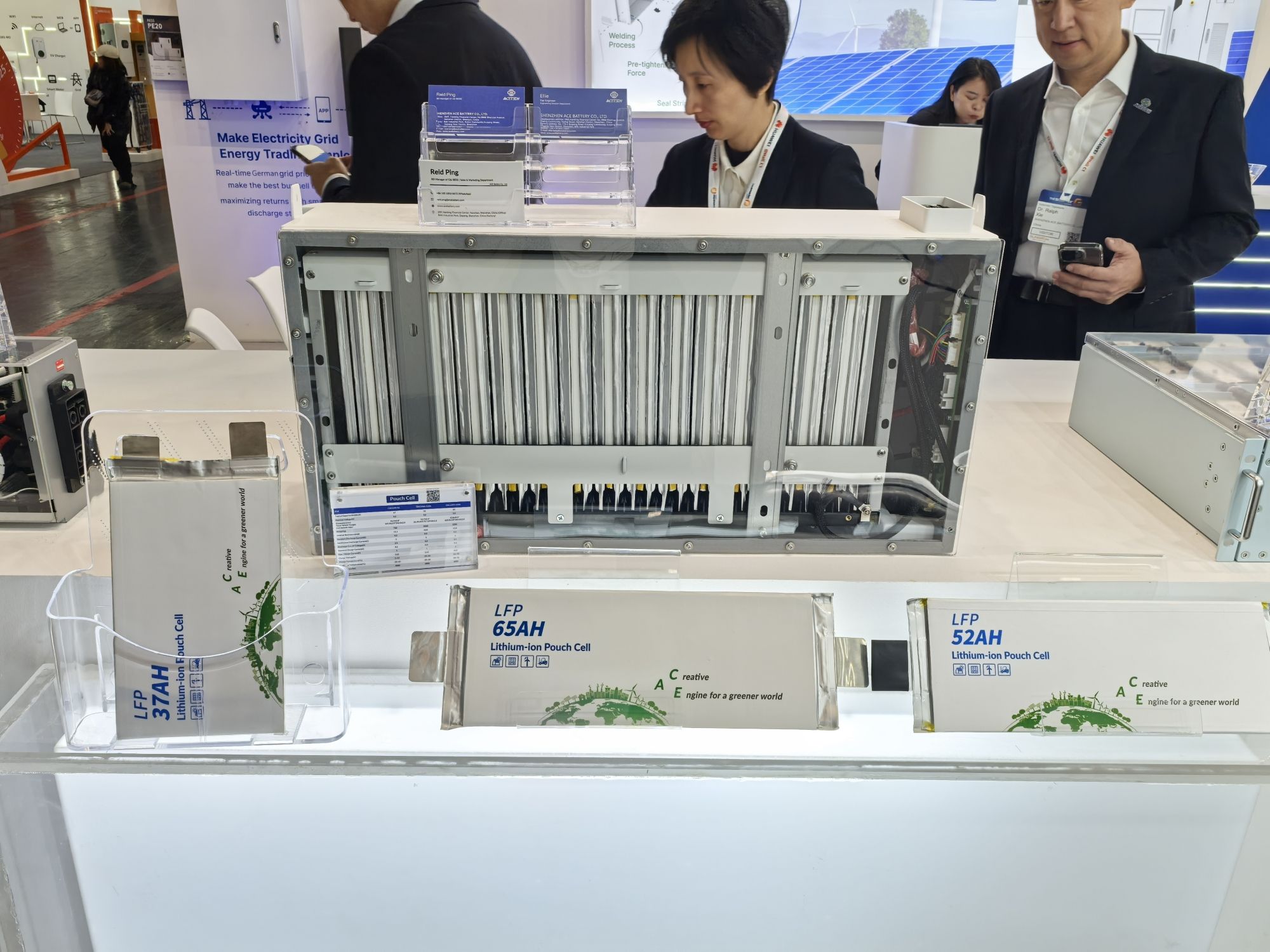 ACE Battery's LiFePO4 pouch cells at Intersolar Europe 2025
