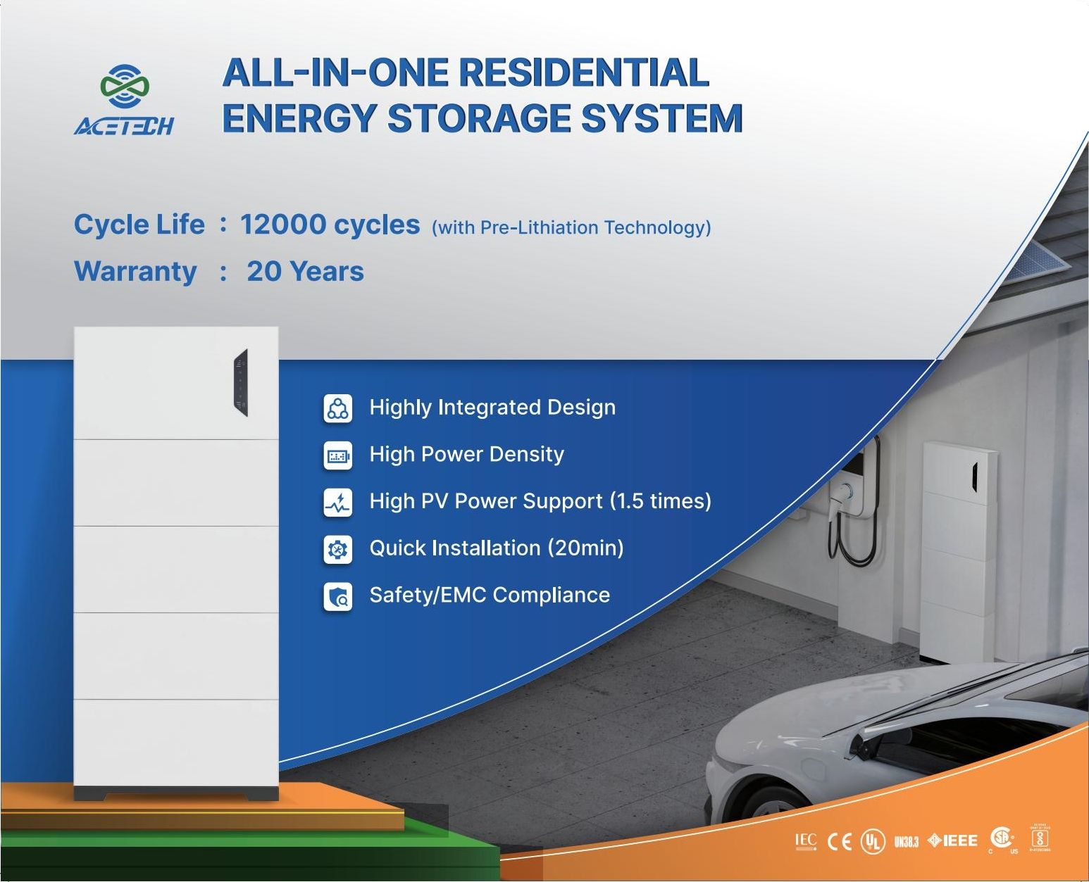 ACE All-in-one residential energy storage system