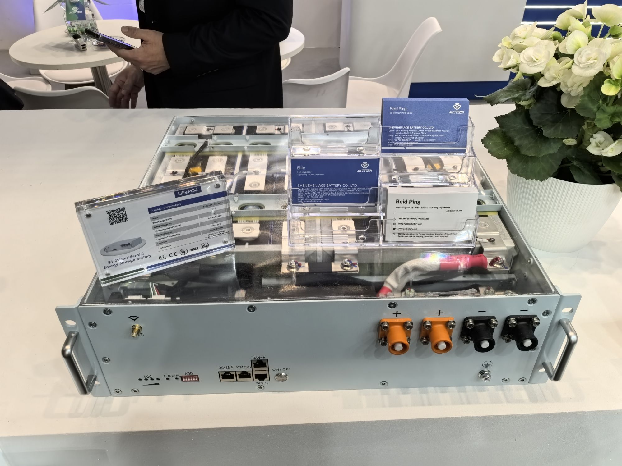 ACE Battery's LiFePO4 battery packs at Intersolar Europe 2025