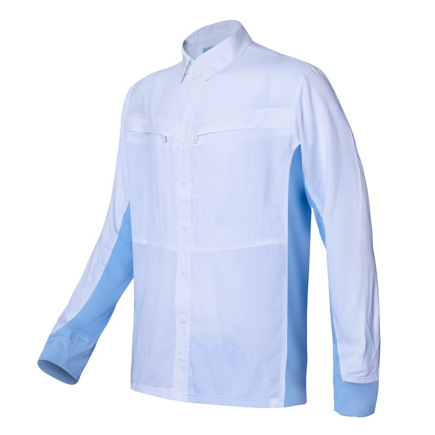 8Fans Fishing T-Shirts for Men,UPF 50+ UV Protection Shirt, Ice Silk Long  Sleeve Shirts Lightweight Quick Dry for hiking, golfing, fishing