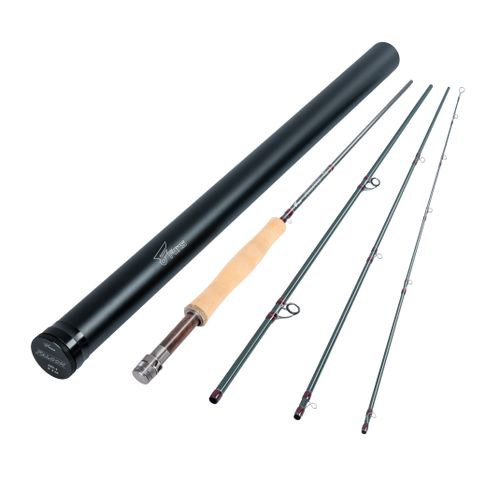 8Fans Fly Fishing Rod with Tube, 4 Pieces Fast Action Freshwater Fly Rod