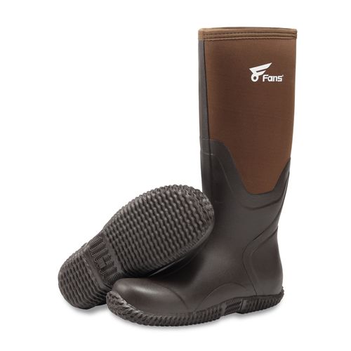 8Fans Men's Comfort and Toughness Combined Durable Fishing Hunting Rubber Neoprene Boots