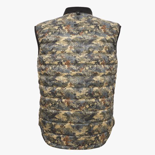 8 Fans Men’s Camo Softshell Vest, Warm Outdoor Sleeveless Jacket for Outdoor Hunting Fishing