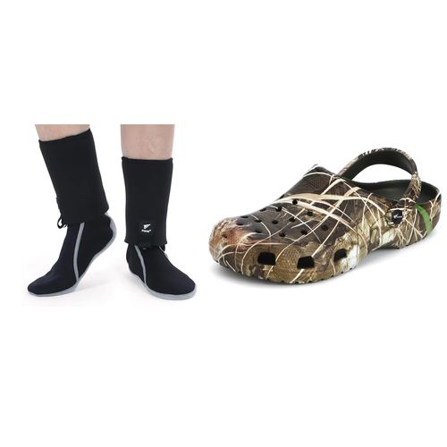 8Fans Camo Clogs + Neoprene Wading Socks Bundle
