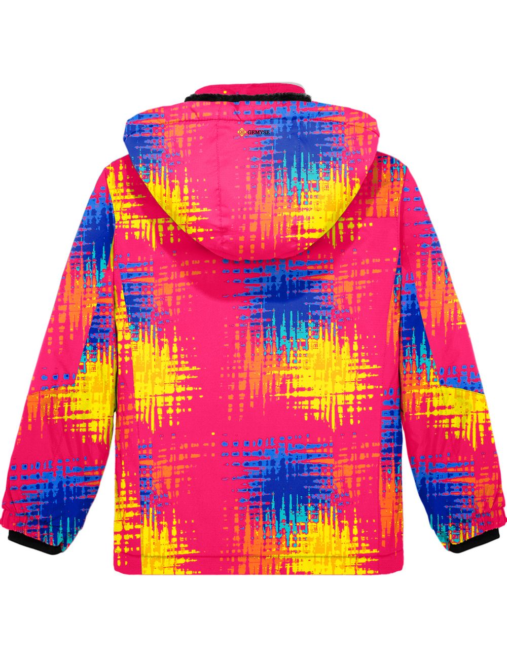 8FANS &amp; GEMYSE Водонепроницаемая лыжная зимняя куртка для девочек, флисовая ветрозащитная зимняя куртка с капюшоном