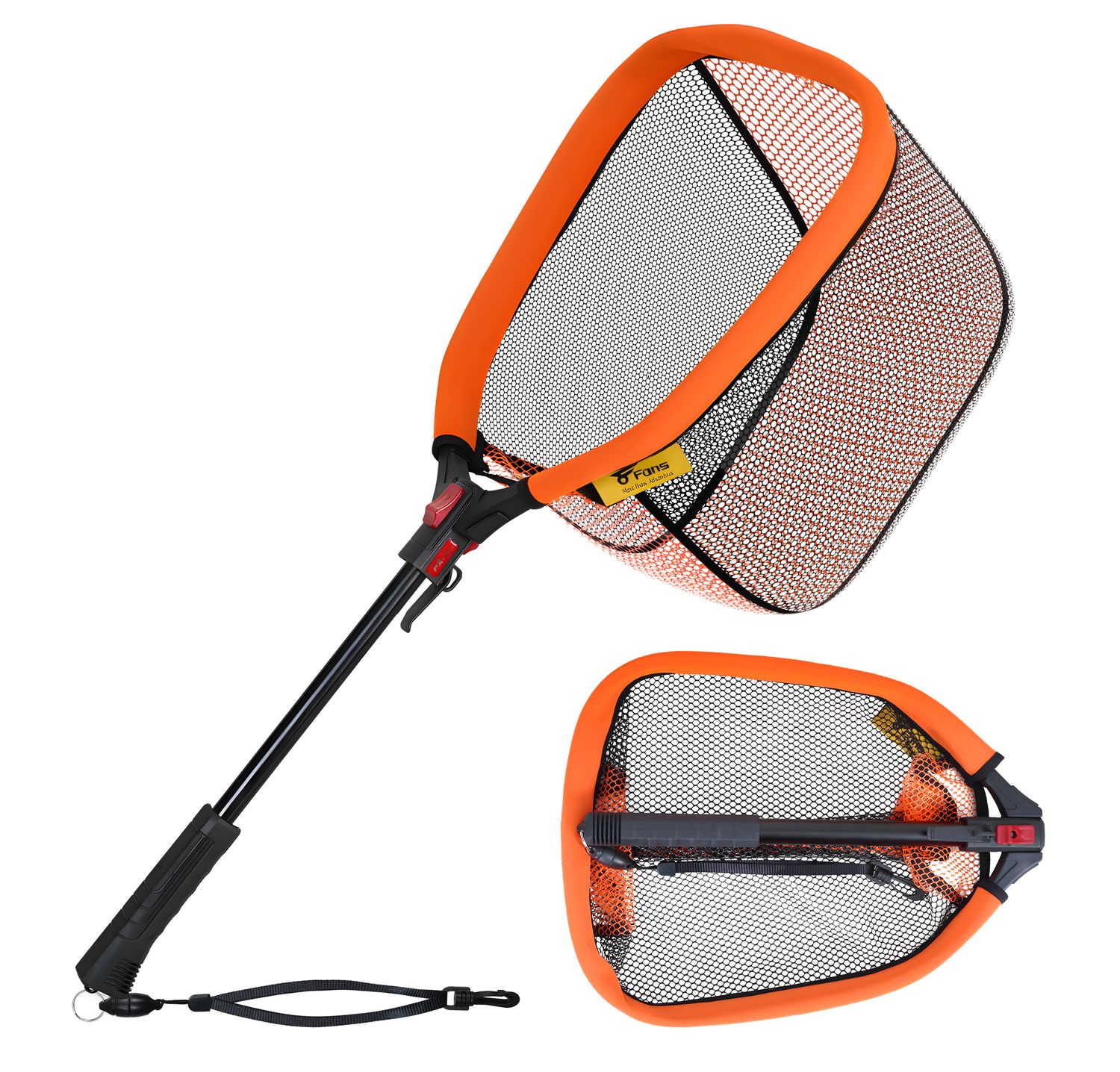 8FANS Floating Fishing Net, Foldable Extendable Fish Landing Net