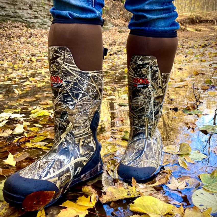 Insulated Waterproof Hunting Boots – 1000G Thinsulate, 5mm Neoprene, Rubber 8 Fans Rubber Hunting Boots with 1000G Thinsulate Insulation  main image 2