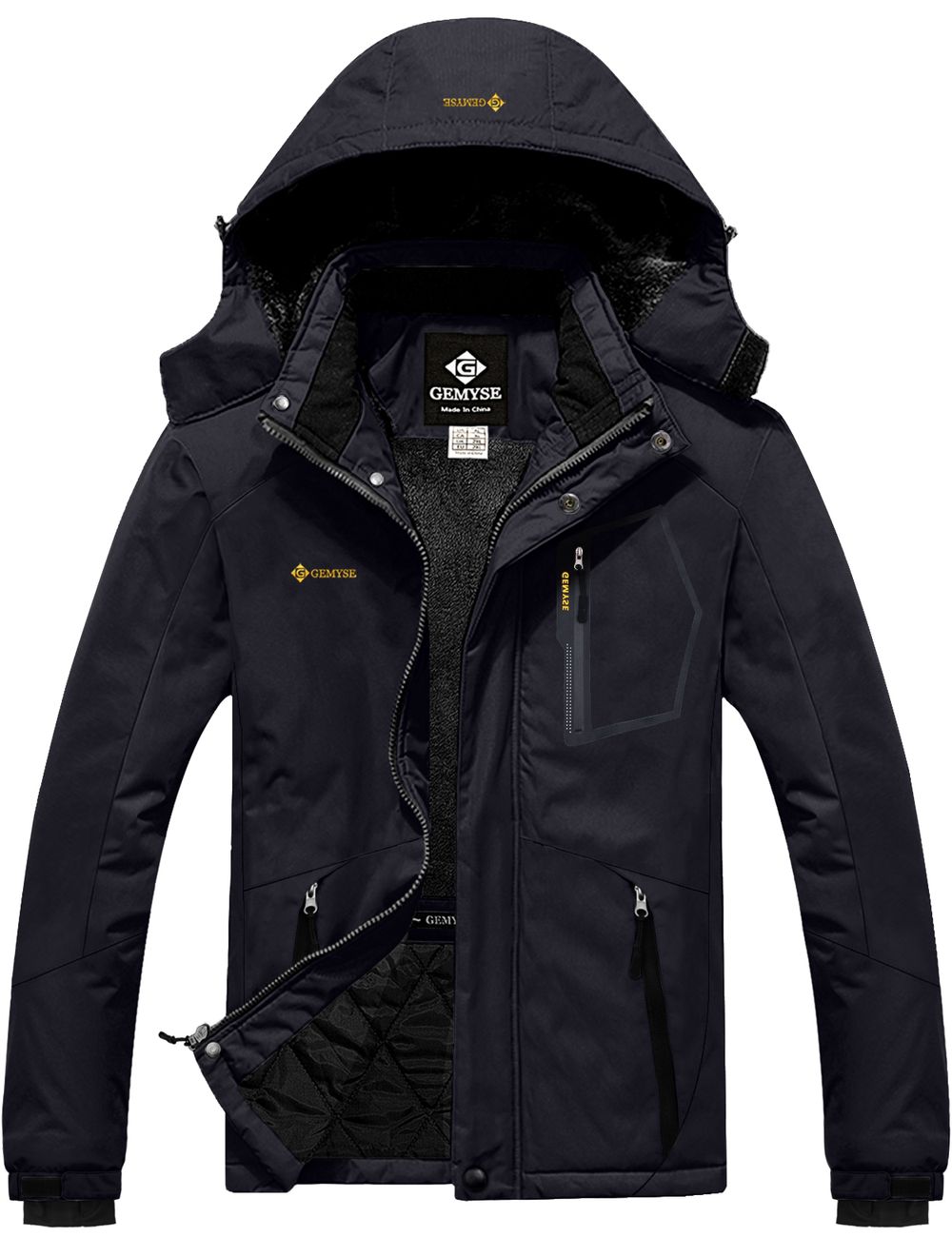 8FANS & GEMYSE Co-branded Men's Waterproof & Windproof Classic Style Winter Snow Jacket