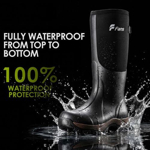 Резиновые неопреновые сапоги для мужчин и женщин, водонепроницаемые резиновые сапоги толщиной 6 мм для охоты и рыбалки, рабочие сапоги для сада с регулируемой голенище.