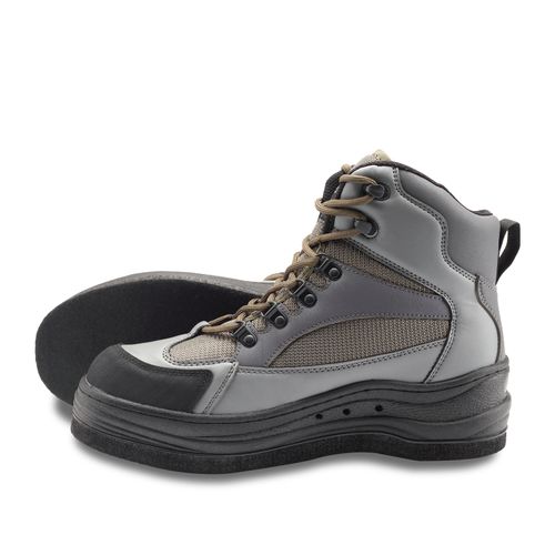 8Fans Светло-серые забродные ботинки повышенной комфортности на нескользящей фетровой подошве