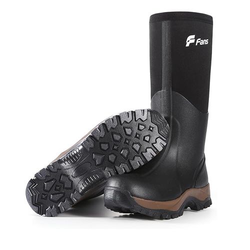 Rubber Neoprene Boots for Men&Women, Waterproof 6mm Rubber Hunting Fishing Boot, Garden Work Boots with Adjustable Calf Gusset