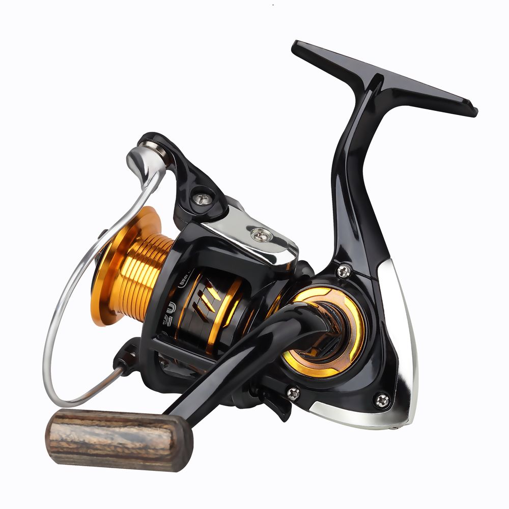 8FANS & FULAIYING Co-brand Spinning Fishing Reels with Collapsible Wood Handle