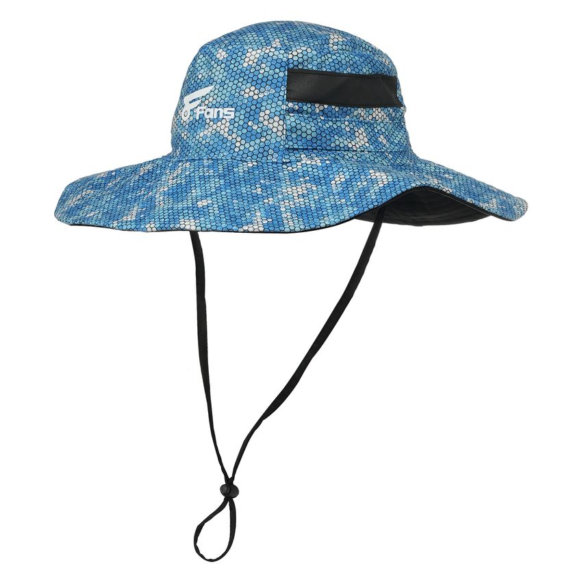 8 Fans Fishing Boonie Hat,Waterproof Wide Brim Bucket Hat for