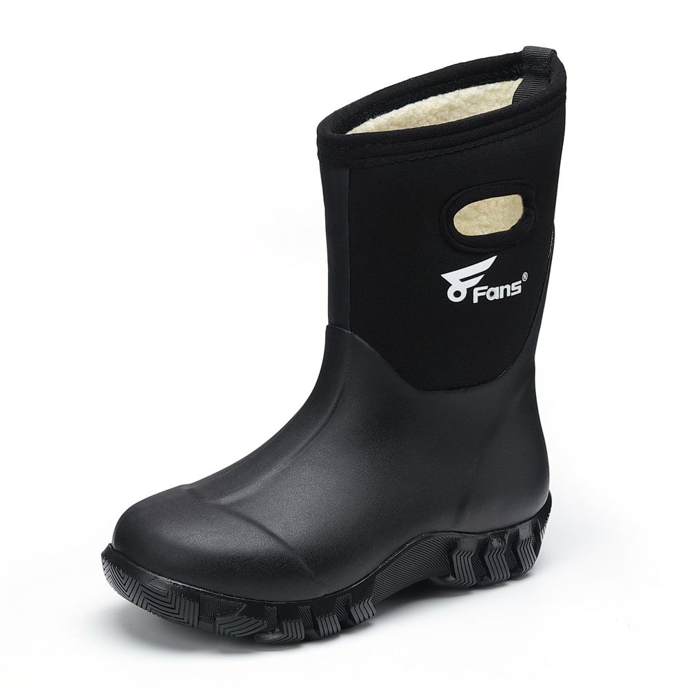8Fans Kids' Ultimate Outdoor Waterproof Warm Rubber Boots
