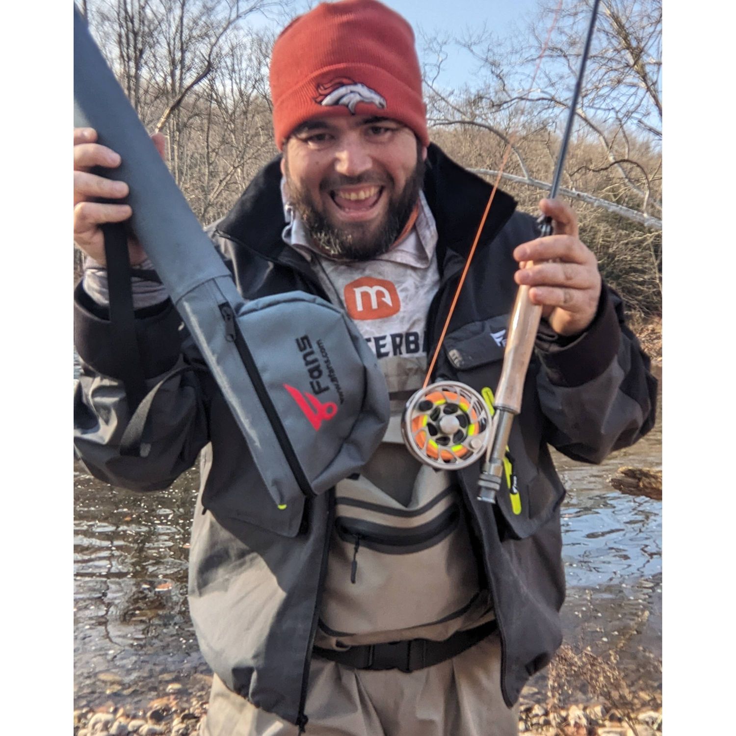 8Fans Fly Fishing Rod and Reel Combos with 4Sections Portable Fly Rod