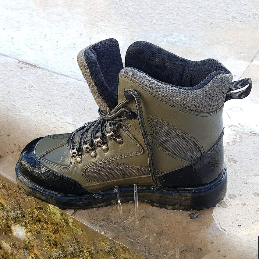 Men's Fishing Wading Boots Anti-slip Fly Fishing Waders Rubber Sole Boot  Outdoor Breathable Upstream Shoes