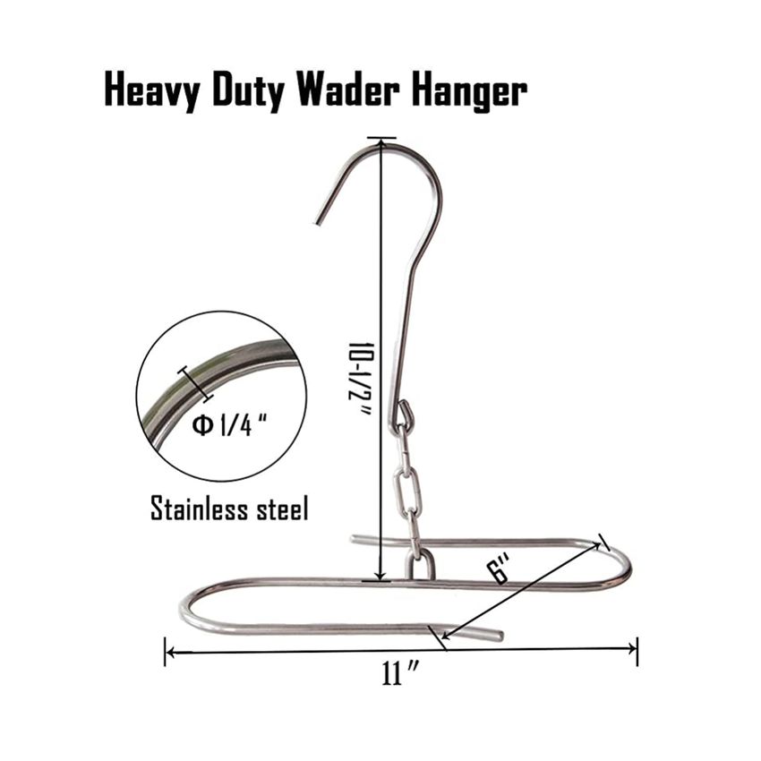 8 Fans Boot Hanger Fishing Waders Hangers Wader Holder with Hook for  Storage Drying Boots