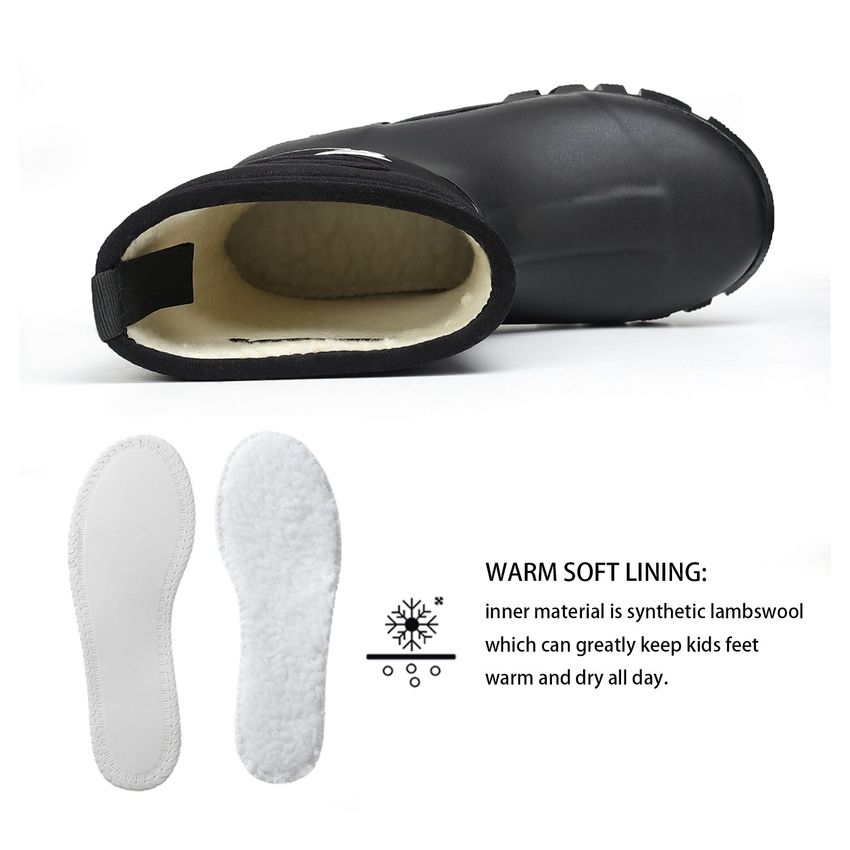 8Fans Kids' Ultimate Outdoor Waterproof Warm Rubber Boots