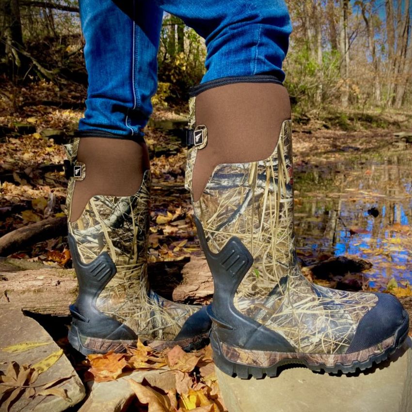 8 Fans Rubber Hunting Boots with 1000G Thinsulate Insulation  display picture 1